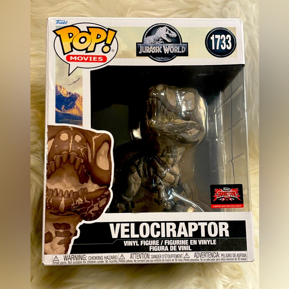 Funko Pop! Jurassic World Velociraptor Fossil #1733 -TargetCon 2025 Exclusive